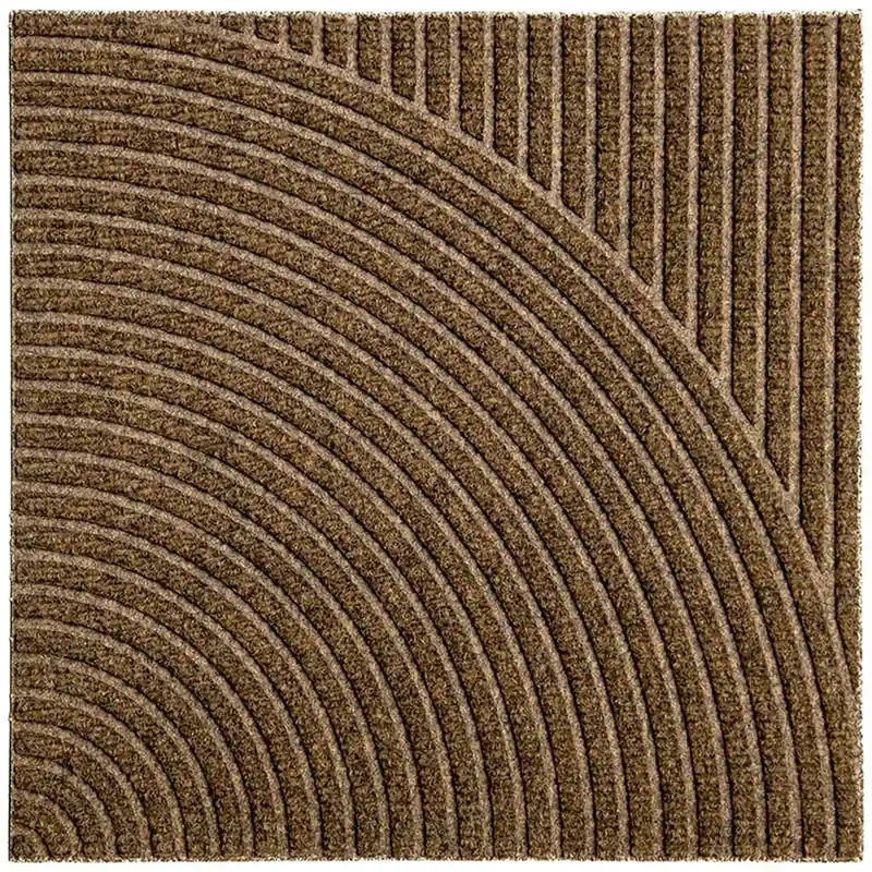 Zen Dörrmatta 45x45 cm Vertical & Circular, Beige Populär
