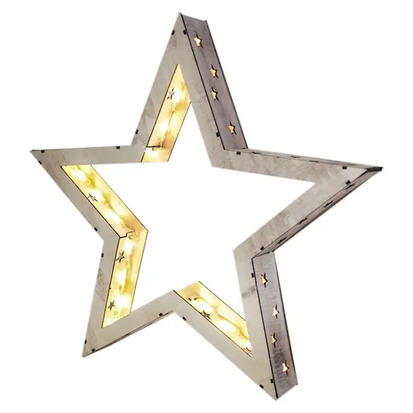Lägg i varukorgen Angel Star Bordsstjärna 47Cm Trä
