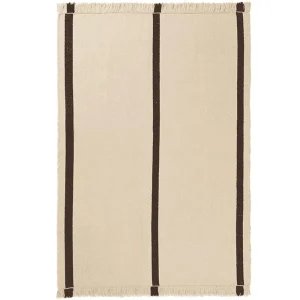 Sista chansen Calm Kelim Matta 140x200 cm Off-white / Kaffe