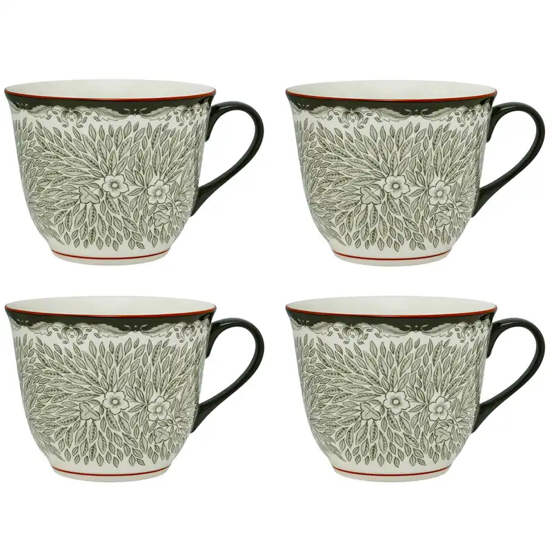 Ostindia Floris Mugg 40 cl 4-pack, Grön Fri frakt