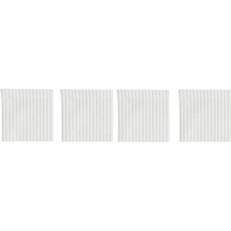 Reapris Narrow Stripe Glasunderlägg 10x10 cm 4-pack, Vit