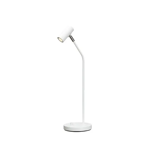 B4042 Cato Curved Bordslampa Vit M Dimmer Billigare