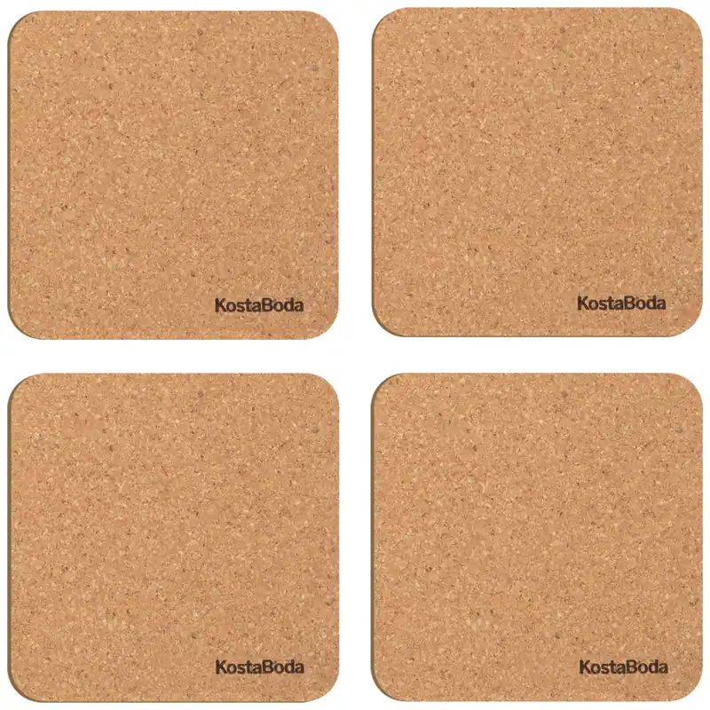 Lägg i varukorgen Viva Glasunderlägg Kork 4-pack, 10x10 cm