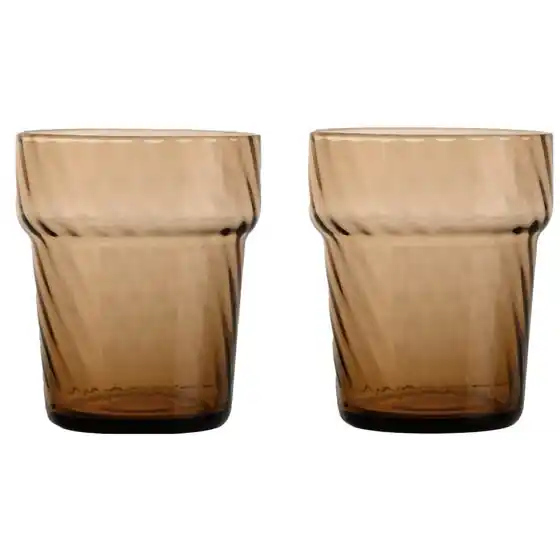 Bästa pris Opacity Dricksglas Short 2-pack, Brun