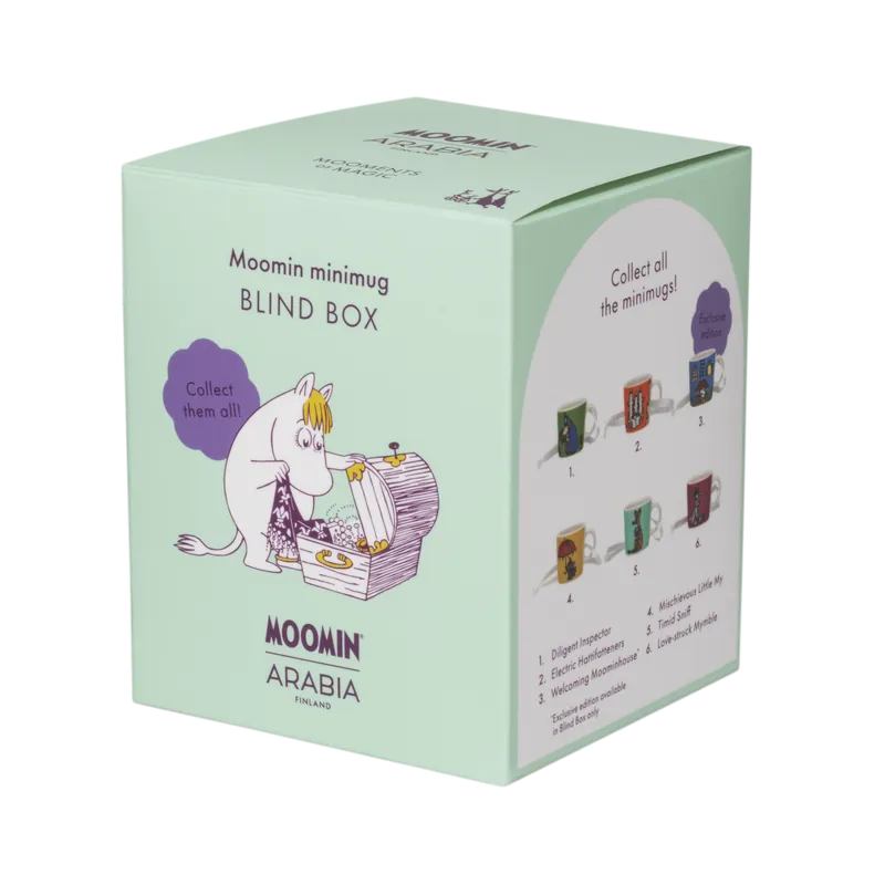 Begränsat antal Moomin Minimugg Blind Box