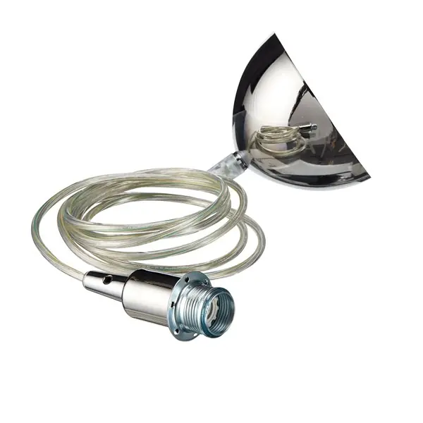 1634 Upphäng Gloria E14 Krom, Transparent Kabel Kampanj