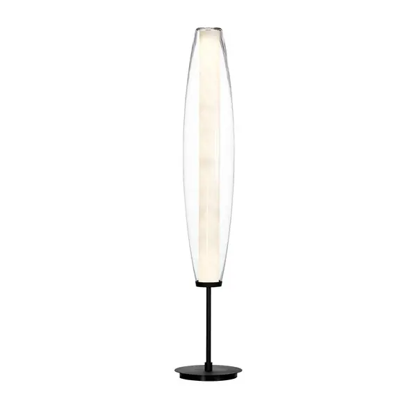 Zenta golvlampa svartstruktur/klar glas Premium