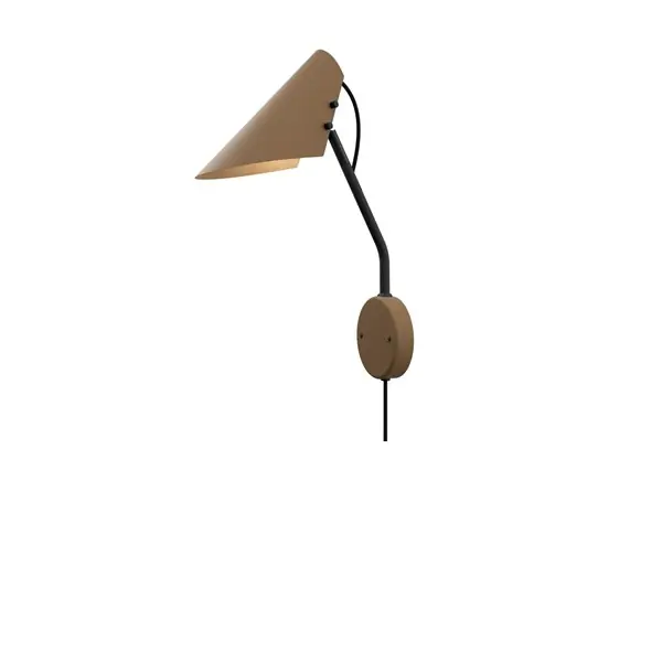 V5666 Vincent vägglampa sand/svartstruktur Extra rabatt