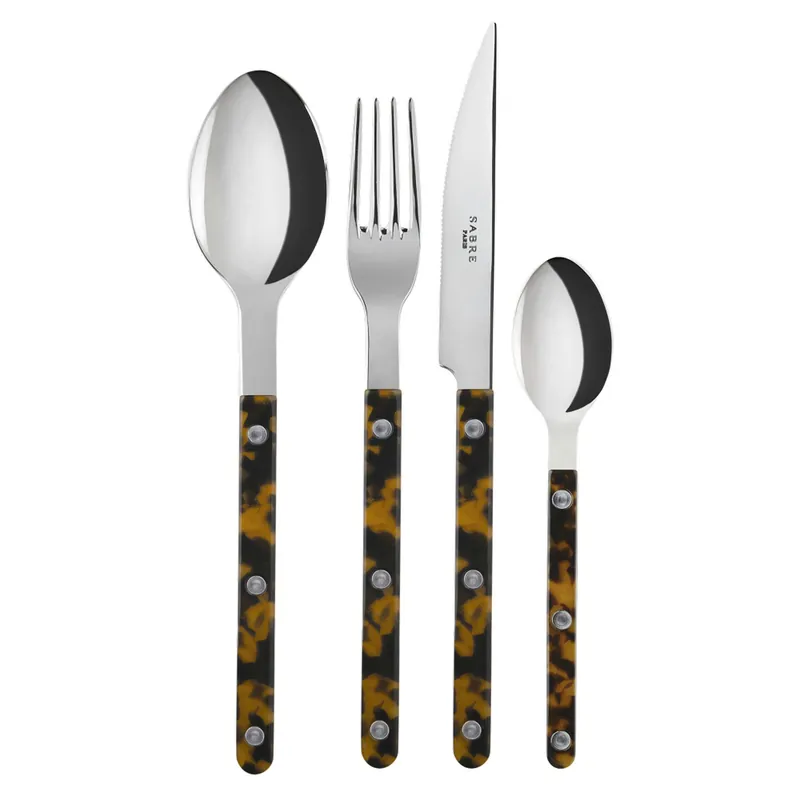 Billig Bistrot Bestickset 24 Delar, Tortoise Faux