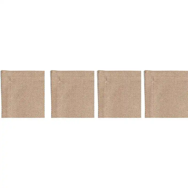 Plain Glasunderlägg 10x10 cm 4-pack, Beige Nyhet