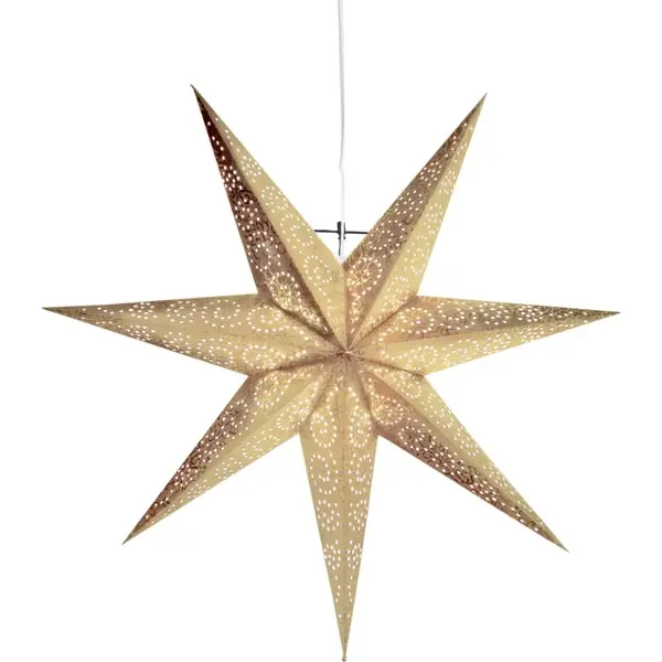 Antique Julstjärna 60 cm, Guld Outlet