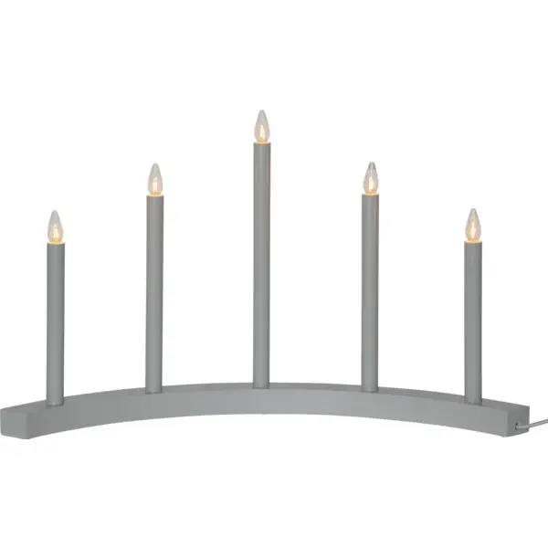 Accent Ljusstake 5-l grå I lager
