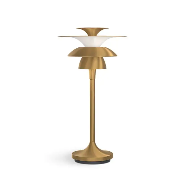 B4295 Picasso Bordslampa Antikmässing G4 H348 Utförsäljning