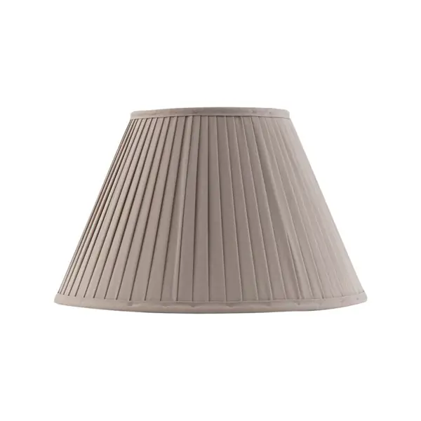 Fynd Lampskärm 30Cm Veckad Tyg Med Ringfäste, Beige