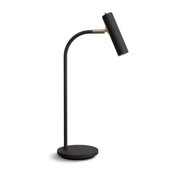 B4247 Slender Bordslampa Svart-Mässing Rabatt