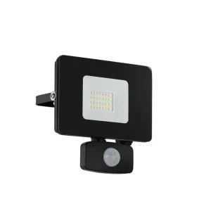 Väggstrålkastare Utebelysning Eglo Faedo 3 med Sensor 20W, Svart - Belysning Fynd