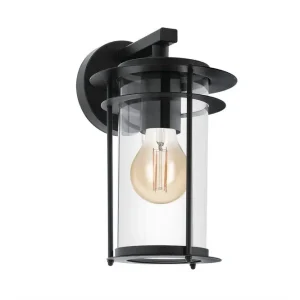 Vägglampa Utebelysning Eglo Valdeo Svart/Klar - Belysning Billigare