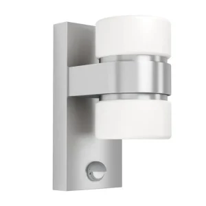 Vägglampa Utebelysning Eglo Atollari Silver/Vit - Belysning Rabatt