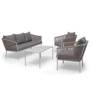 Nyhet Soffgrupp Utomhus Hillerstorp Lersund Vit/Beige - Utemöbler