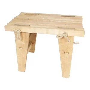 Handla nu Bänk Utomhus EcoFurn Ecobench 60 cm Al Svart Oljad - Utemöbler