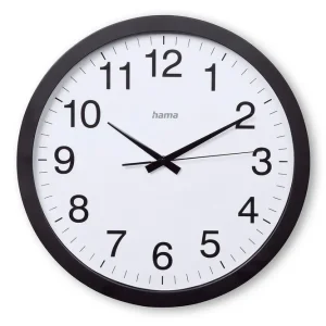 Kampanjpris Hama Väggklocka Hama Aruba 40 cm Svart - Inredning