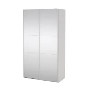 Tvilum Takeru Garderob med Spegel 119x220 cm Vit - Förvaring Trygg betalning