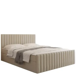 Lågt pris Calrosor Sängpaket Kontinentalsäng med Förvaring 140x200 cm Beige - Möbler