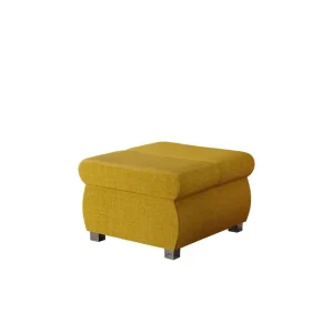 Handla nu Gamal Fotpall 60 cm Gul - Möbler