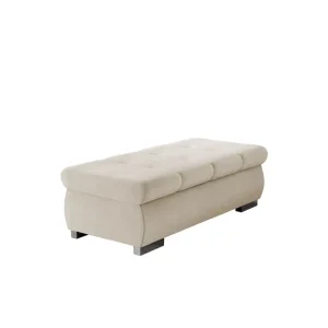 Säker betalning Cerys Fotpall 60 cm Beige - Möbler