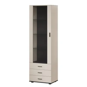 Lyrosen Vitrinskåp 60x192 cm Beige - Förvaring Sista chansen