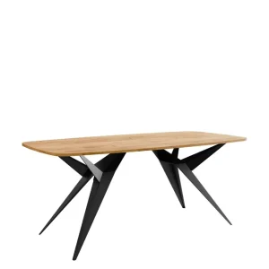 Elvora Matbord 160 cm Rektangulär Brun/Svart - Möbler Kundfavorit