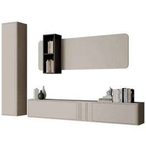 Zalricus Möbelset För Vardagsrum Beige - Förvaring Outlet