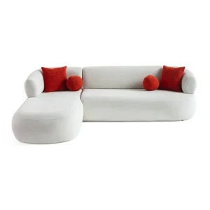 Kollumber Soffa med Divan 3-sits Vit - Möbler Kampanj