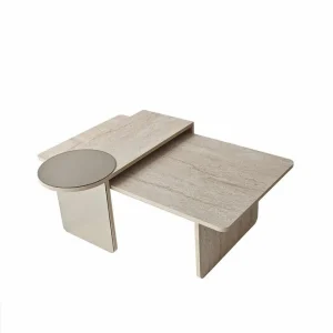 Beställ nu Dasina Satsbord 105 cm Travertine - Möbler
