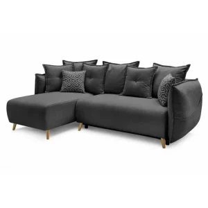 Säker betalning Puffin Bäddsoffa med Divan 3-sits Antracit - Möbler