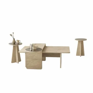Reapris Dasina Satsbord 105 cm Travertine - Möbler