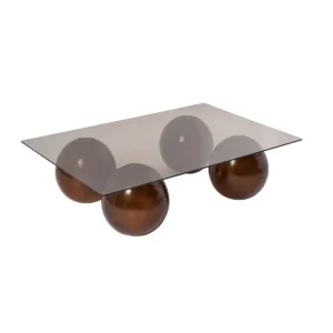 Soffbord Nordure Koushik Soffbord 110 cm Sand, Chocolate Brown - Möbler Säker betalning