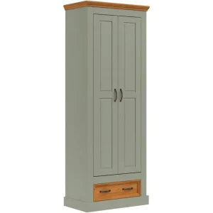 Köp nu Loft24 Selma Garderob 70x185 cm Grön - Förvaring
