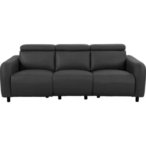 Loft24 Reclinersoffa utan hörn Loft24 Soffa 3-sits Loft24 Skaane med 2 manuella vilstolar Grey Artificial leather - Möbler risnedsättning