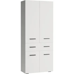 Loft24 Malika Högskåp till Badrum 180x76x35 cm Vit - Förvaring Premium