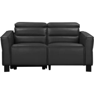Lägg i varukorgen Loft24 Reclinersoffa utan hörn Loft24 Carpari Reclinersoffa 2-sits Black Artificial leather - Möbler