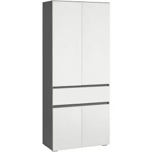 Loft24 Wisla Högskåp till Badrum 180x76x37 cm Vit - Förvaring Lägg i varukorgen