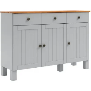 Beställ idag Loft24 Alby Skänk 125 cm Grå - Förvaring