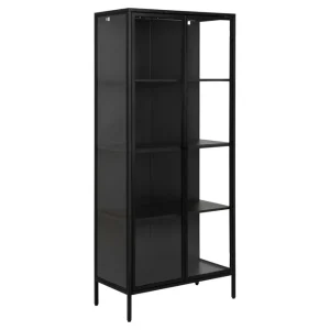 Begränsat antal Crabtree Vitrinskåp 40 cm djup 80 cm bred 180 cm hög Metall Glas - Förvaring