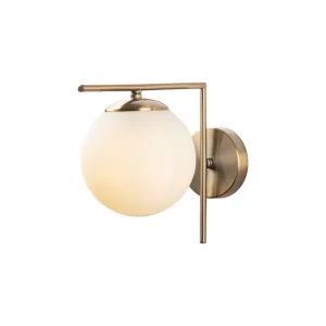 Vägglampa Olan Antik Vit - Belysning Rabatter