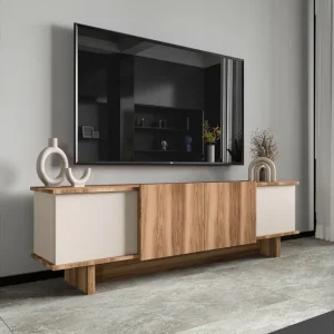 TV-bänk Diannare Beige / Valnöt - Möbler Fynd