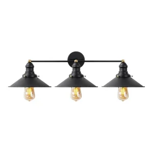 Vägglampa Nolen Svart / Antik - Belysning risnedsättning