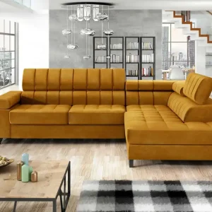 Amshyttan Bäddsoffa m. Schäslong 3-sits - Möbler Rabatter
