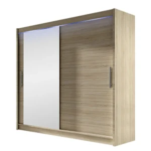 Begränsat antal Rilievo Garderob m. Spegel 180x215 cm - Förvaring