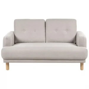 2-sitssoffa Tuve Beige, ljust trä, Polyester - Möbler Beställ idag